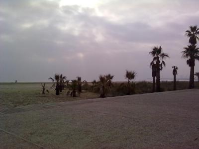 enero  16,   caminamos a l Grao  y  por la Playa   16 km.