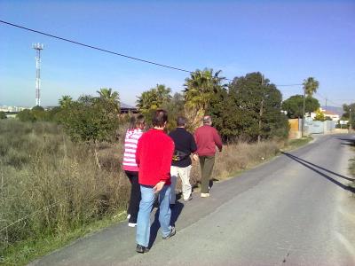 13 febrero    17,8 km   y   nuevos caminantes,   y recuerdo al personal trainer